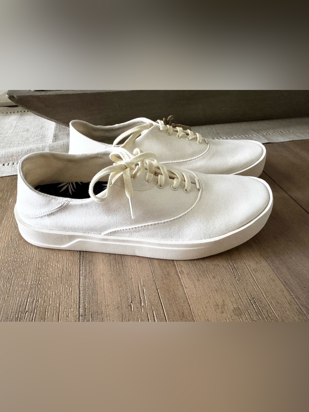 OluKai Tradewinds Everyday Lace-Up Sneakers Off-White NWT Men’s Multiple Sizes - Picture 5 of 14